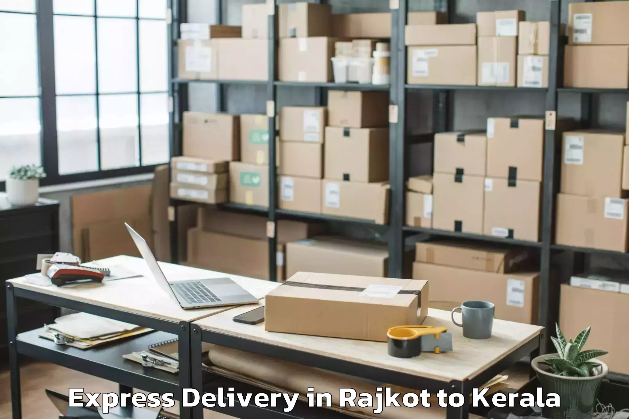 Easy Rajkot to Erattupetta Express Delivery Booking